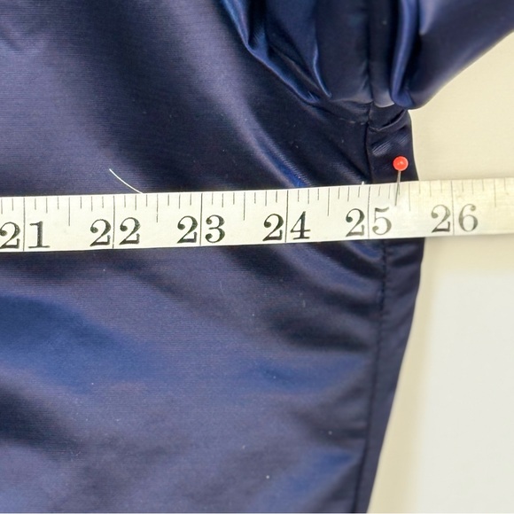 H&M Cleveland Blue Varsity Bomber Jacket with Red C Patch ~ Like New Excellent - Picture 5 of 9